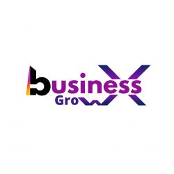 Business grow x logo